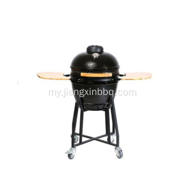 18 လက်မ Ceramic Kamado အသားကင် ဆေးလိပ်သောက်သူ